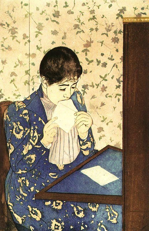 Mary Cassatt The Letter oil painting image